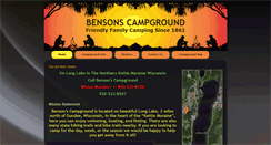 Desktop Screenshot of bensonscampground.com